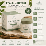 Custom Face Cream Packaging Box | Luxury Cosmetic Box Printing | Custom Size | Matte & Gloss Finish | MOQ 100 | Fast Delivery